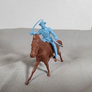 VINTAGE MARX FORT APACHE PLAYSET Calvary & HORSE VINYL